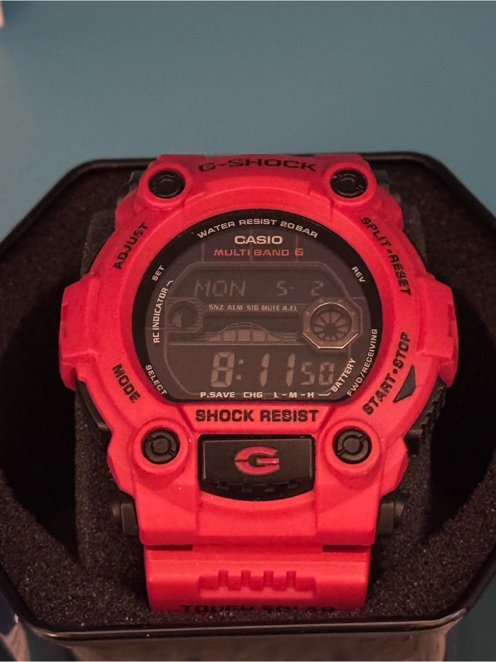 Casio G-Shock Burning Red Series Digital Tough Solar Shock Resistant